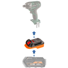 Lade das Bild in den Galerie-Viewer, AEG 18V auf Masterforce 20V Batterieadapter