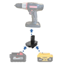 Charger l'image dans la galerie, Adaptateur de batterie DeWalt 20V vers Craftsman 19,2V