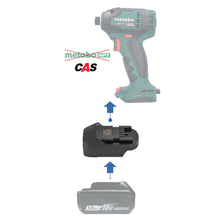 Charger l'image dans la galerie, Adaptateur de batterie Makita 18V vers Metabo 18V CAS