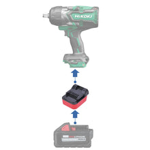 Charger l'image dans la galerie, Adaptateur de batterie Milwaukee 18V vers Hikoki 18V