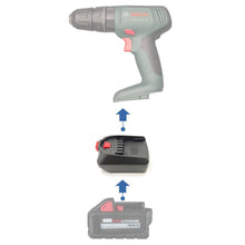 Lade das Bild in den Galerie-Viewer, Milwaukee 18V auf Bosch (Grün) 18V Batterieadapter
