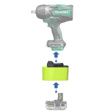 Charger l'image dans la galerie, Adaptateur de batterie Ryobi 18V vers Hikoki 18V