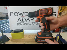 Charger et lire la vidéo dans la visionneuse de la Galerie, Adaptateur de batterie Ryobi 18V vers Black and Decker 20V