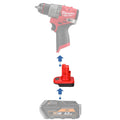 AEG 18V auf Milwaukee 12V Batterieadapter