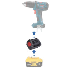 Lade das Bild in den Galerie-Viewer, DeWalt 20V auf Bosch (Blau) 18V Akkuadapter
