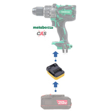 Lade das Bild in den Galerie-Viewer, Bauer 20V auf Metabo HPT 18V Batterieadapter
