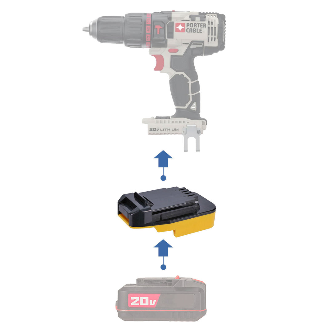 Bauer 20V à Porter Cable 20V Adaptateur de Batterie