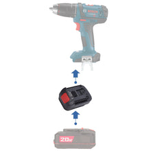 Lade das Bild in den Galerie-Viewer, Bauer 20V auf Bosch (Blau) 18V Batterieadapter
