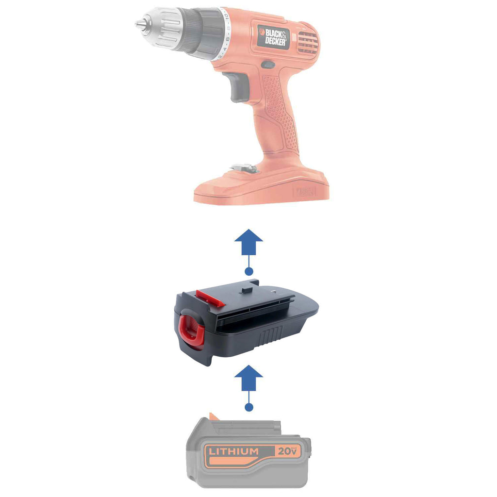 Black and Decker 20V auf Black & Decker 18V Ni-Cd Akkuadapter