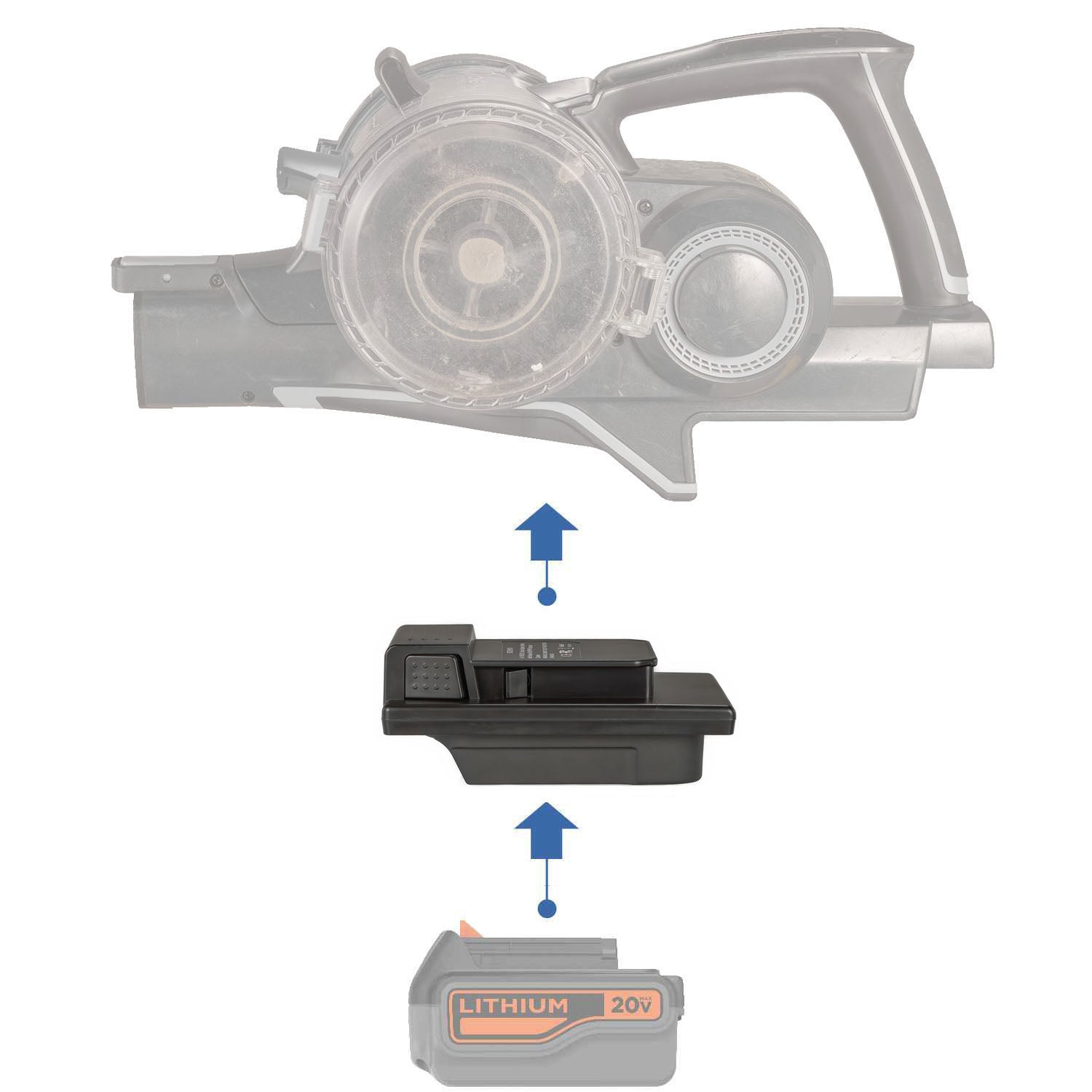 Black and Decker 20V auf Hoover 20V ONEPWR Batterieadapter
