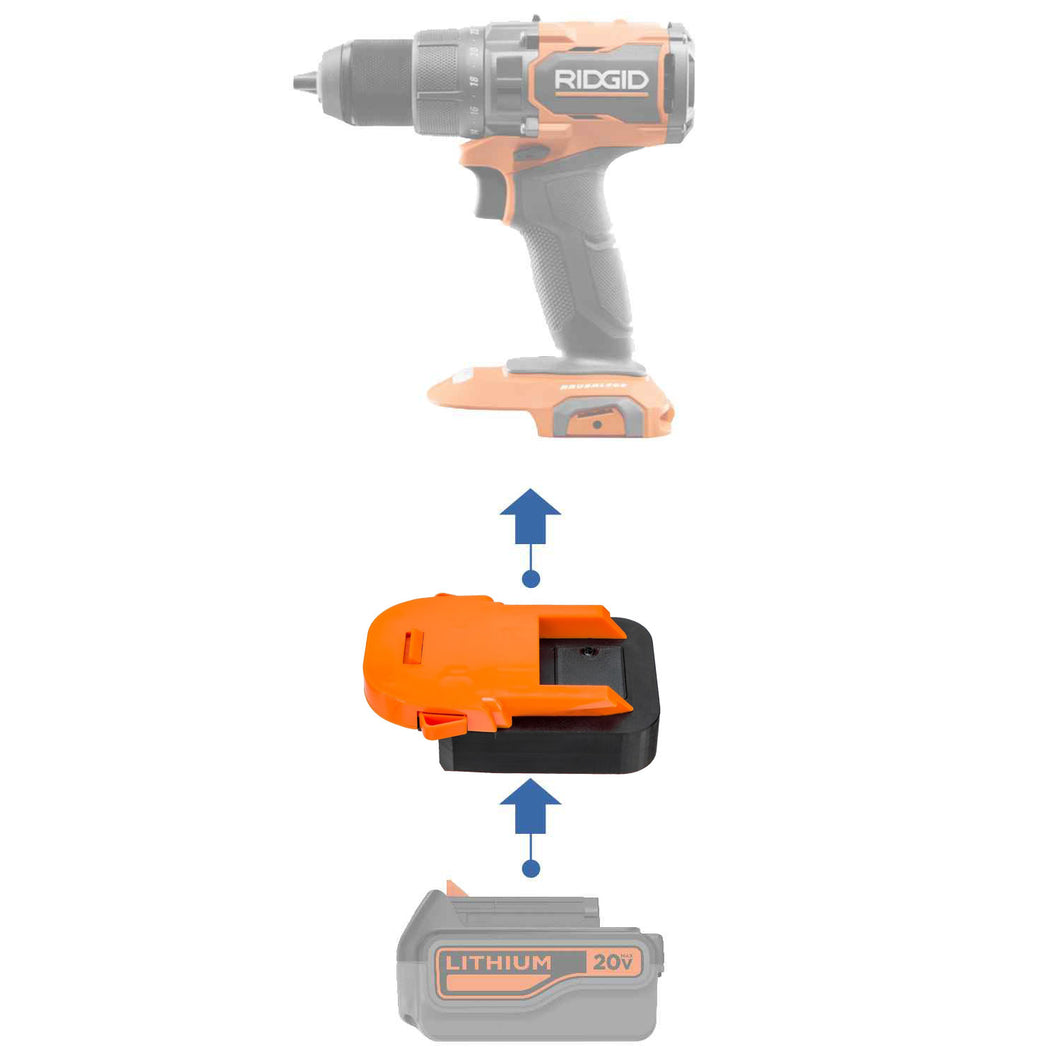 Black and Decker 20V à RIDGID 18V Adaptateur de Batterie