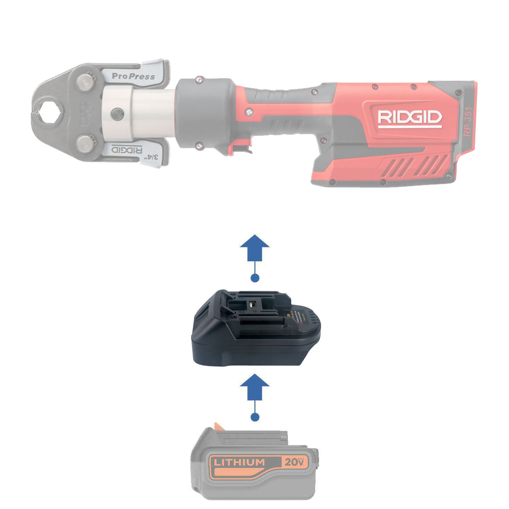 Black and Decker 20V vers RIDGID RED 18V Adaptateur de batterie