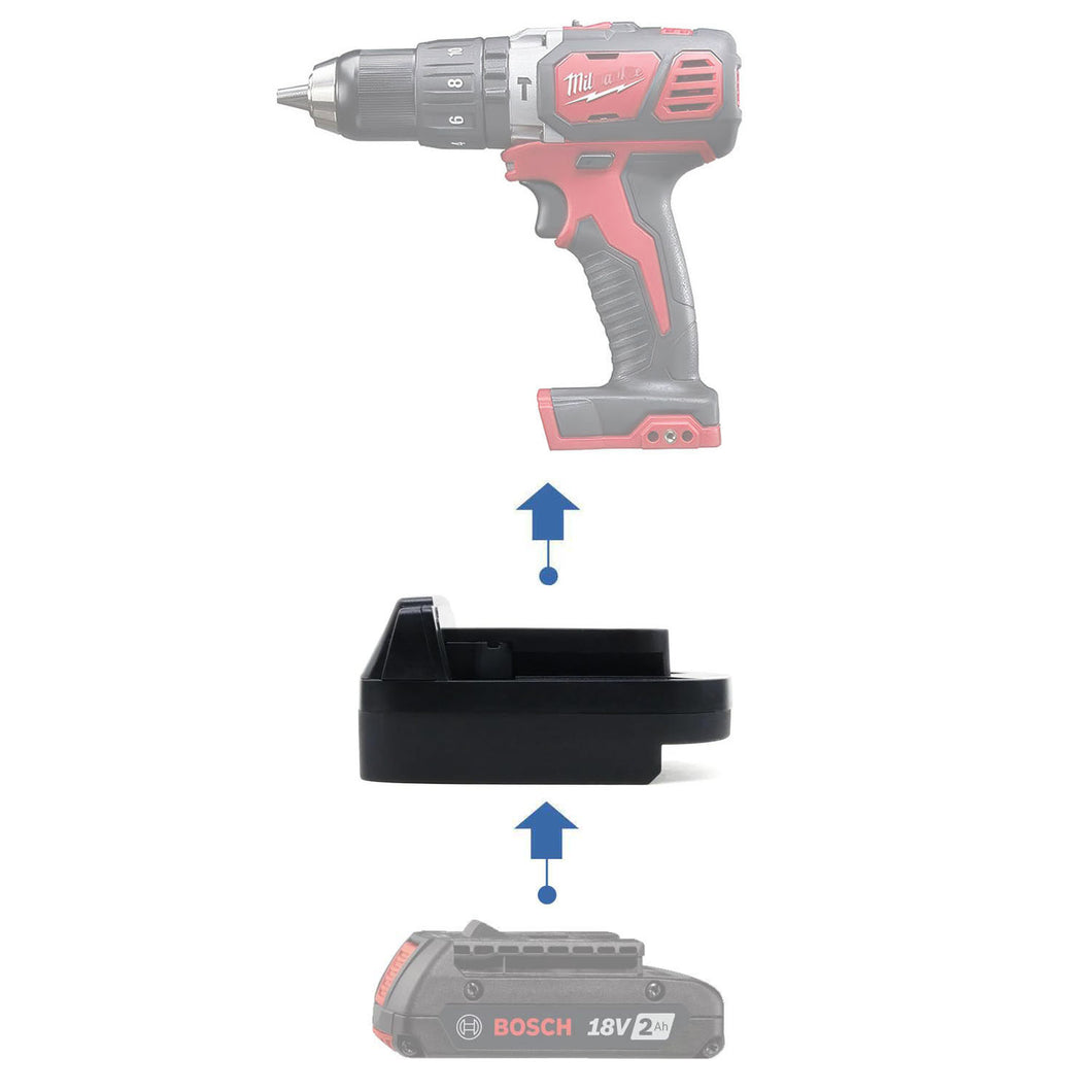 Bosch (Blau) 18V auf Milwaukee 18V Batterieadapter