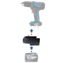 Lade das Bild in den Galerie-Viewer, Bosch (Grün) 18V auf Bosch (Blau) 18V Batterieadapter
