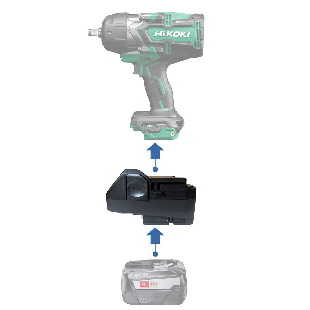 Bosch (Grün) 18V auf Hikoki 18V Batterieadapter