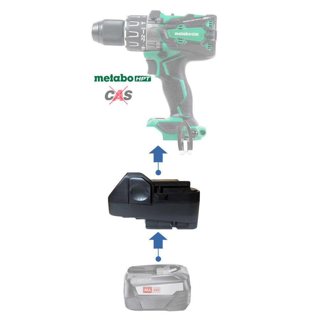 Bosch (Grün) 18V auf Metabo HPT 18V Batterieadapter