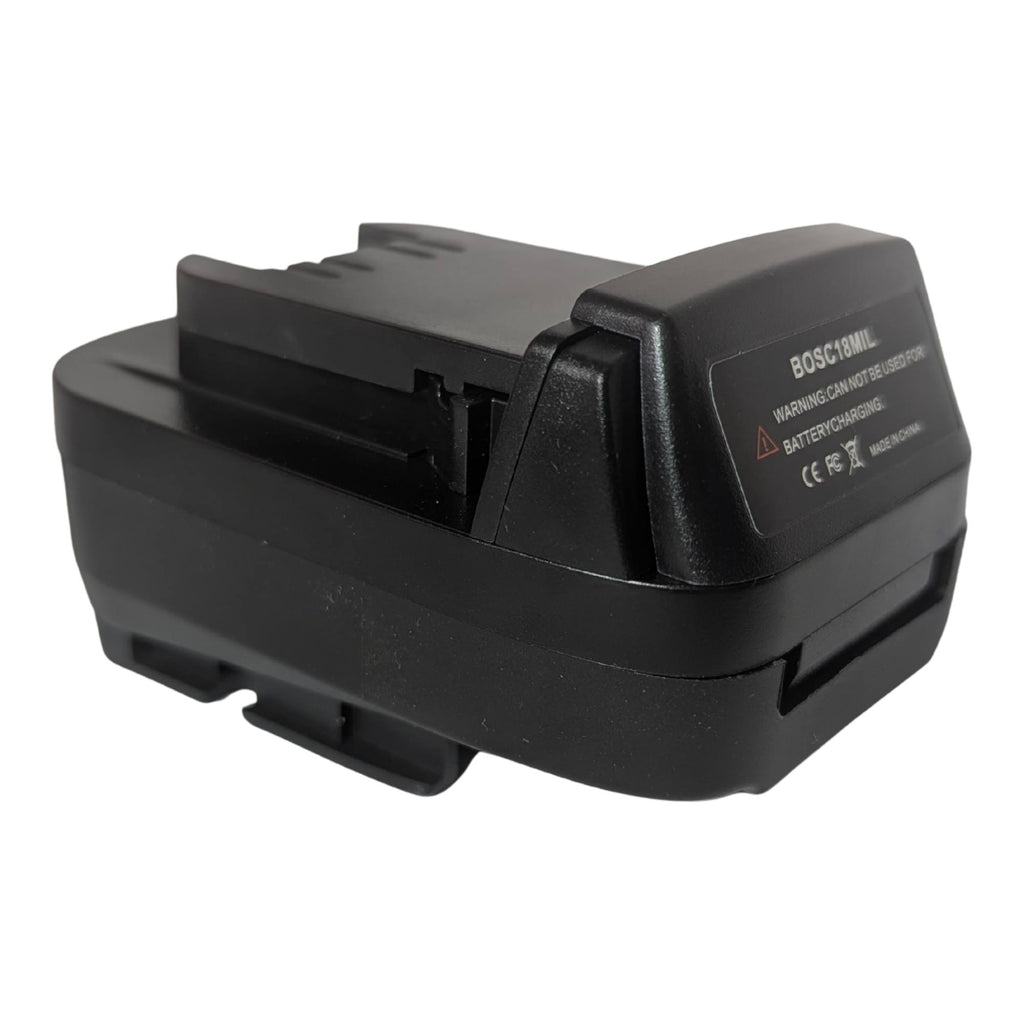 Adaptateur de batterie Bosch (Vert) 18V vers Milwaukee 18V