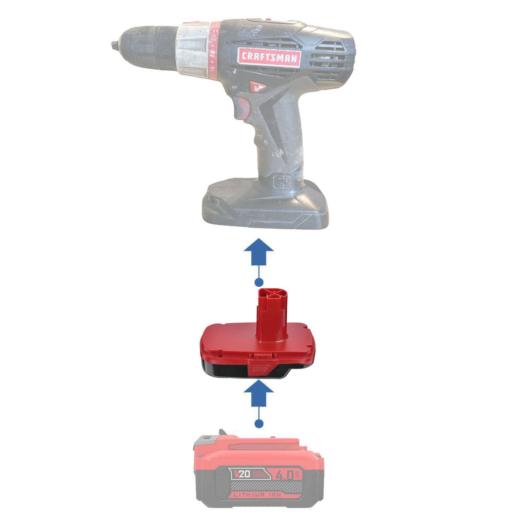 Adaptateur de batterie Craftsman 20V vers Craftsman 19,2V