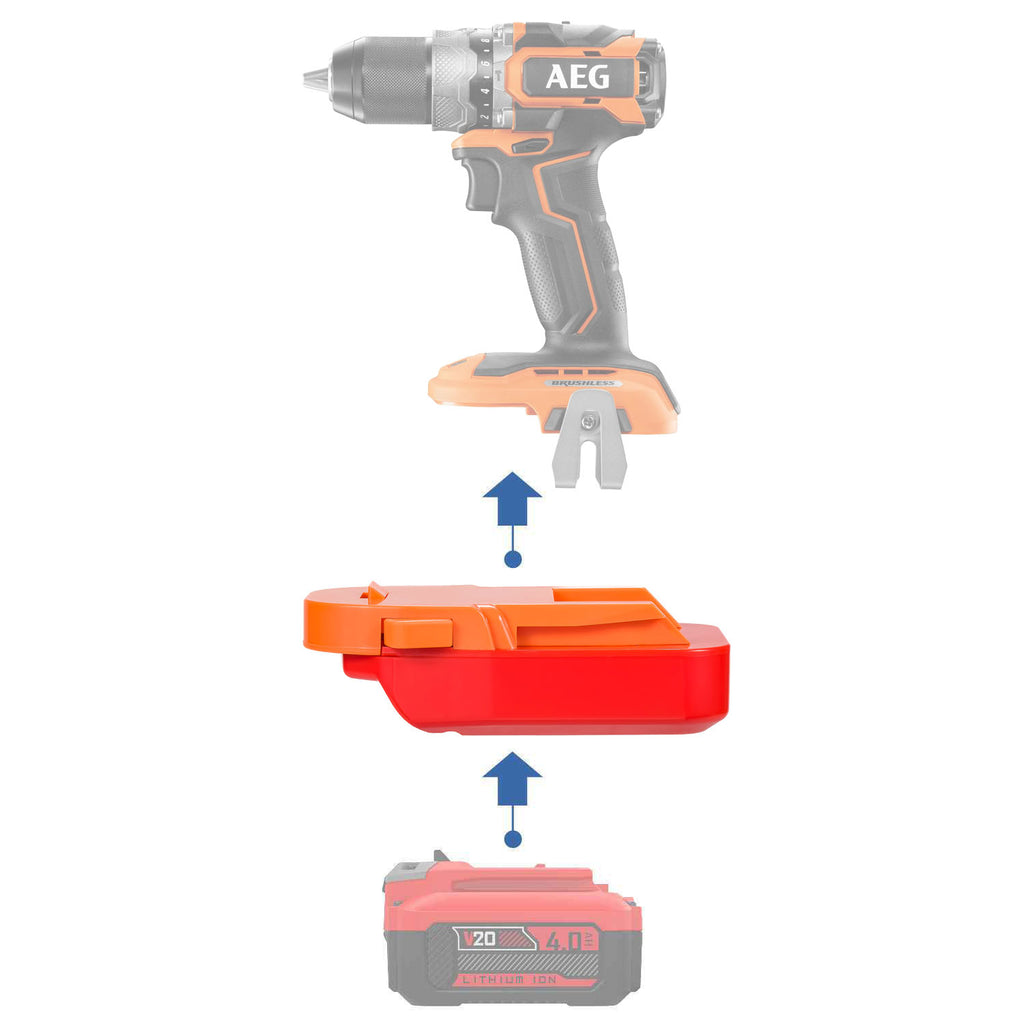 Craftsman 20V vers AEG 18V Adaptateur de batterie