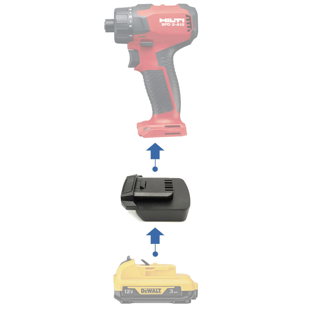 DeWalt 12V auf Hilti 12V Akkuadapter
