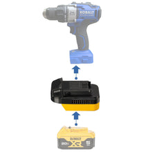 Lade das Bild in den Galerie-Viewer, DeWalt 20V auf Kobalt 24V Batterieadapter
