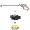 Adaptateur de batterie DeWalt 20V vers WORX 20V PowerShare (Orange)
