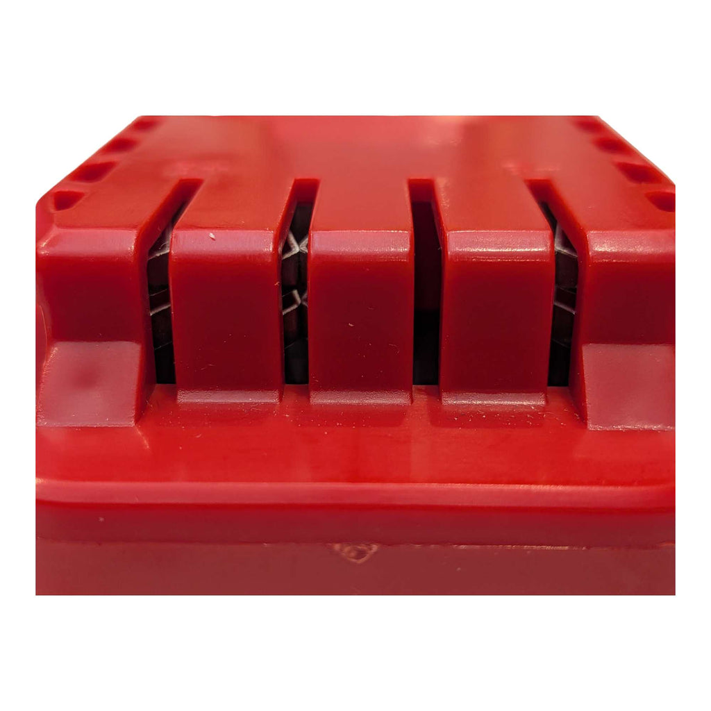DeWalt 20V MAX to Craftsman 20V battery adapter - close-up of the four terminal slots on the Craftsman tool-side face