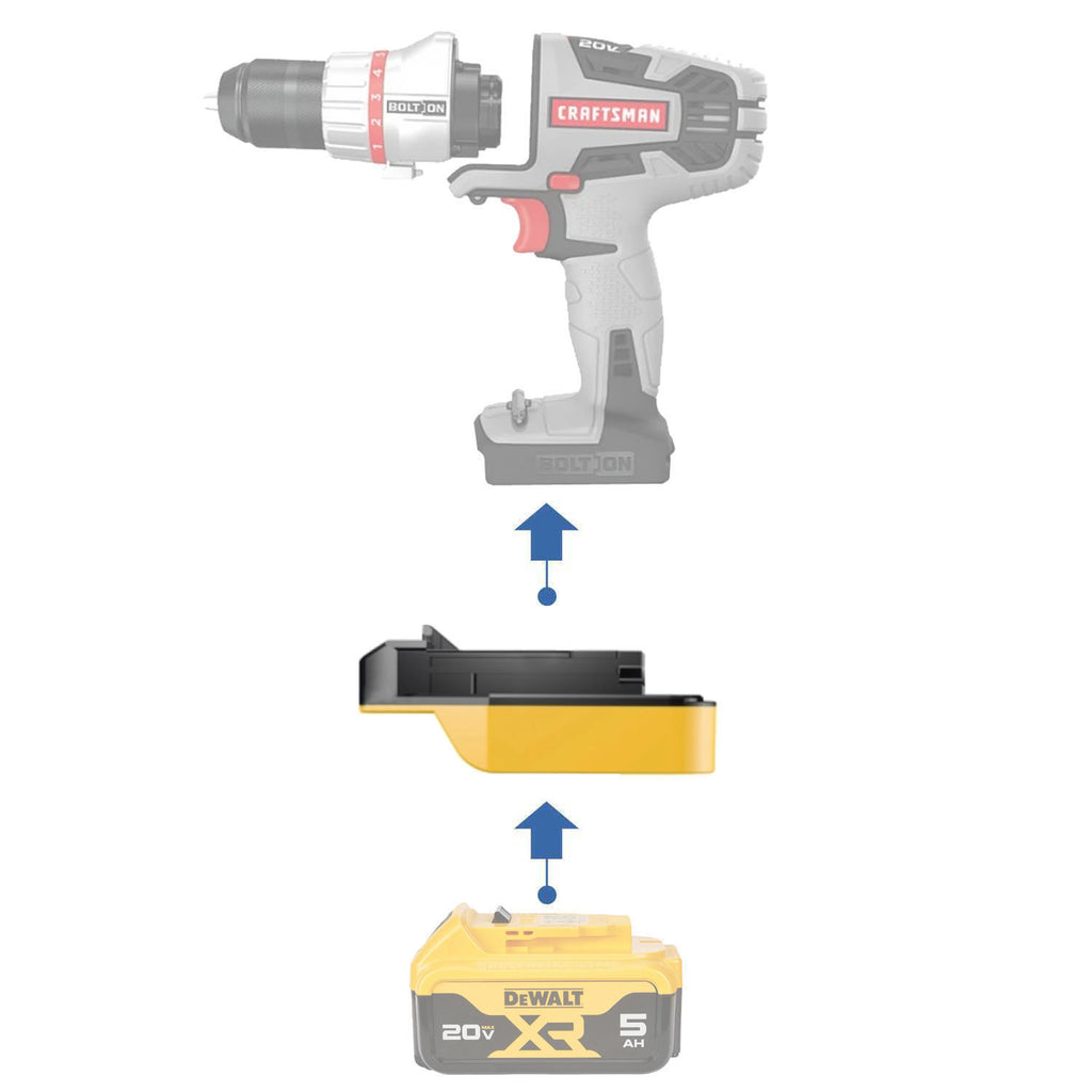 DeWalt 20V vers Craftsman Bolt-On 20V Adaptateur de batterie