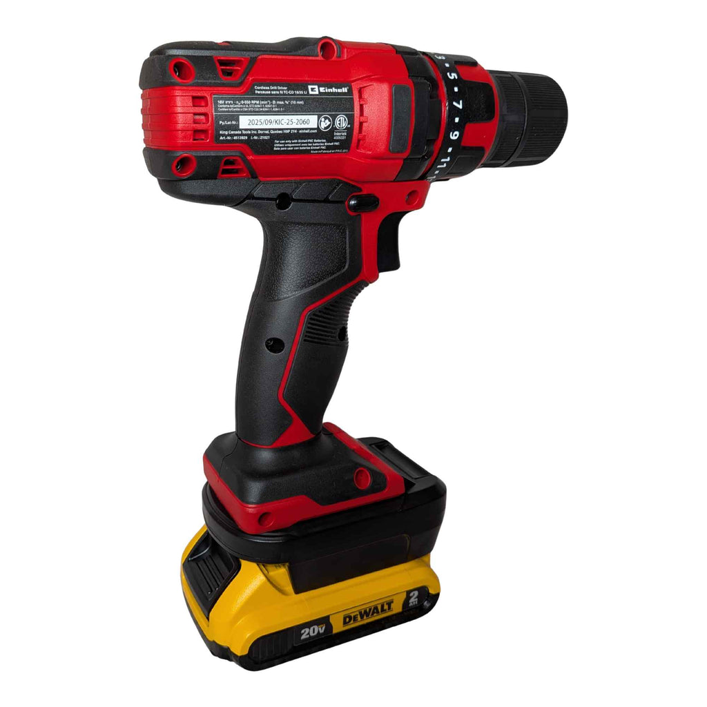 DeWalt 20V auf Einhell PXC 18V Batterieadapter