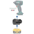 DeWalt 20V auf Metabo 18V CAS Akku-Adapter