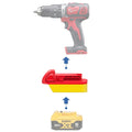DeWalt 20V auf Milwaukee 18V Batterieadapter