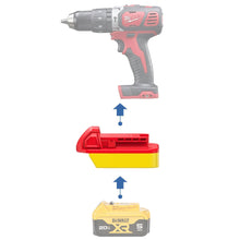 Lade das Bild in den Galerie-Viewer, DeWalt 20V auf Milwaukee 18V Batterieadapter
