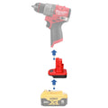 Adaptateur de batterie DeWalt 20V vers Milwaukee 12V