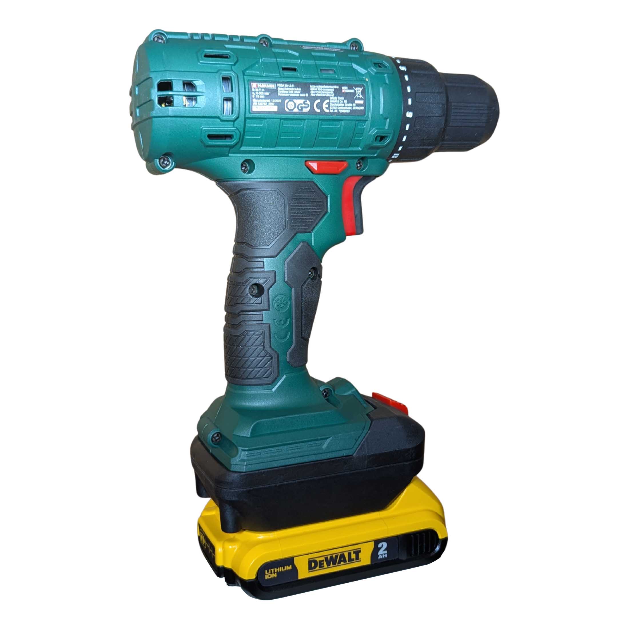 DeWalt 20V vers Parkside X20V Adaptateur de batterie
