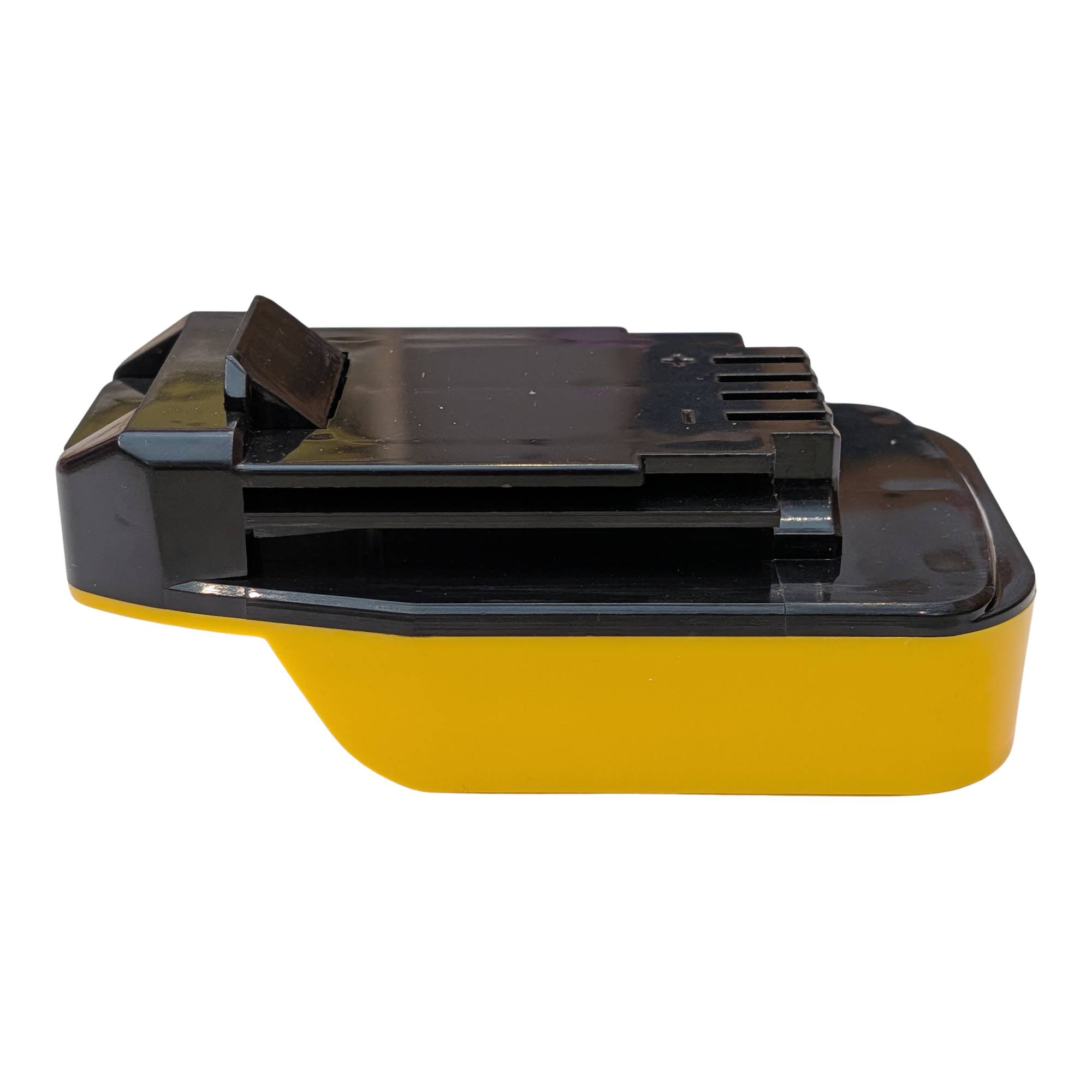 DeWalt 20V MAX to Porter Cable 20V battery adapter - side view from the opposite end