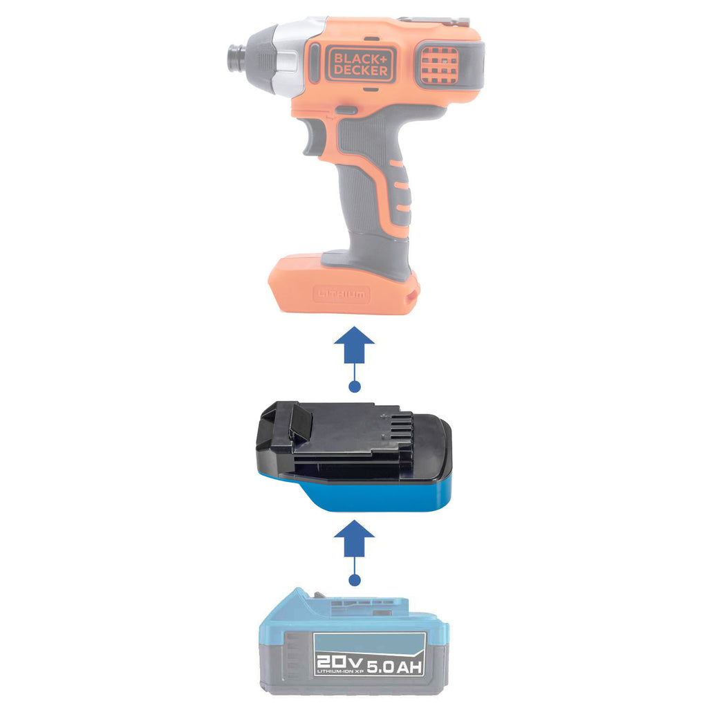 Hercules 20V auf Black and Decker 20V Batterieadapter