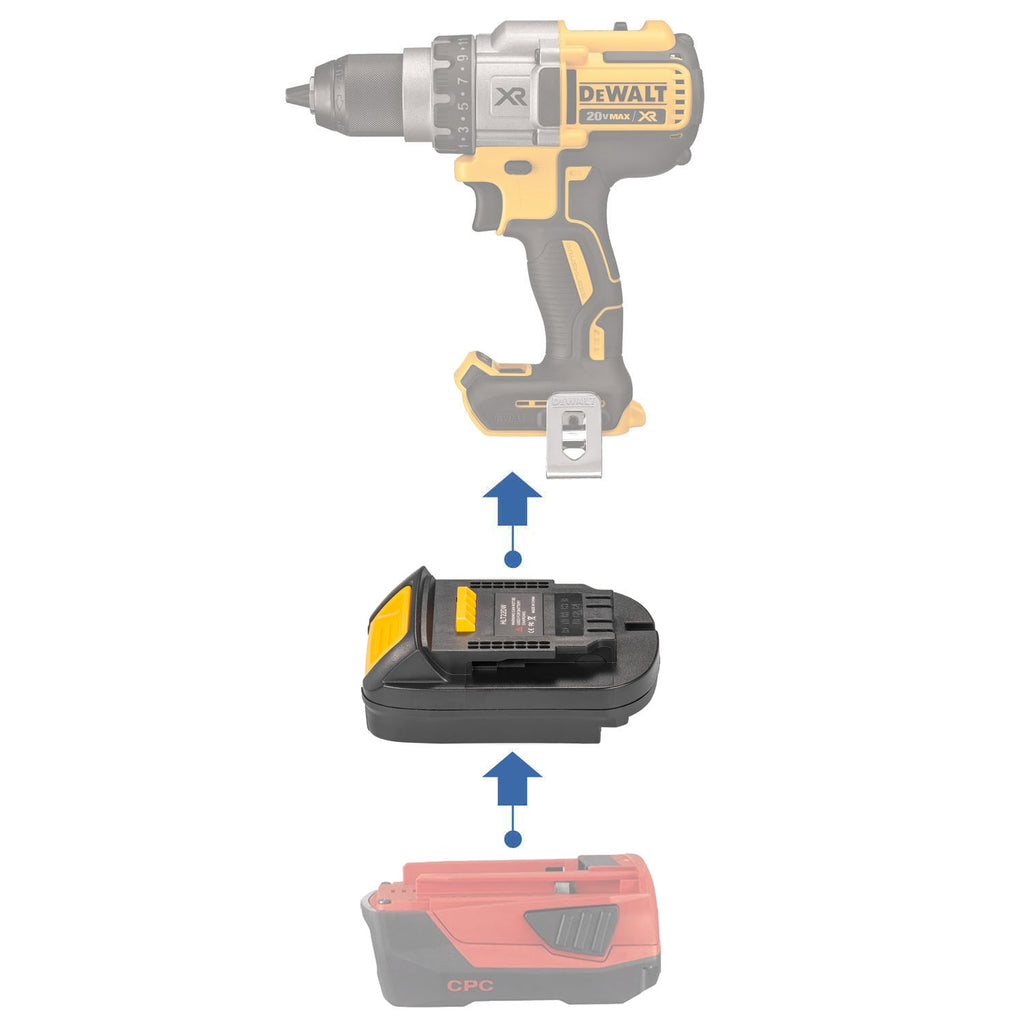Hilti 22V vers DeWalt 20V Adaptateur de batterie