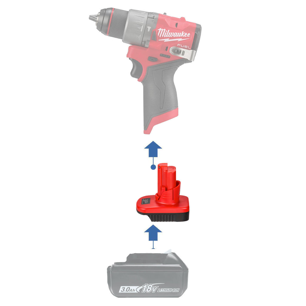 Makita 18V auf Milwaukee 12V Batterieadapter