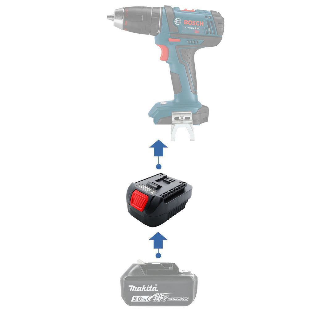 Adaptateur de batterie Makita 18V vers Bosch (Bleu) 18V