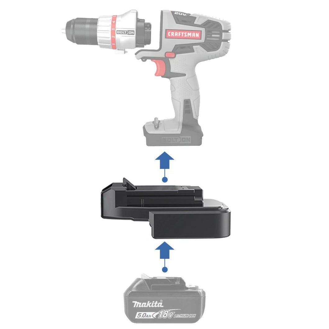Makita 18V zu Craftsman Bolt-On 20V Batterieadapter