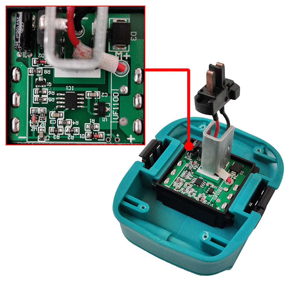 Adaptateur de batterie Makita 18V vers DeWalt 18V (Ni-Cd)