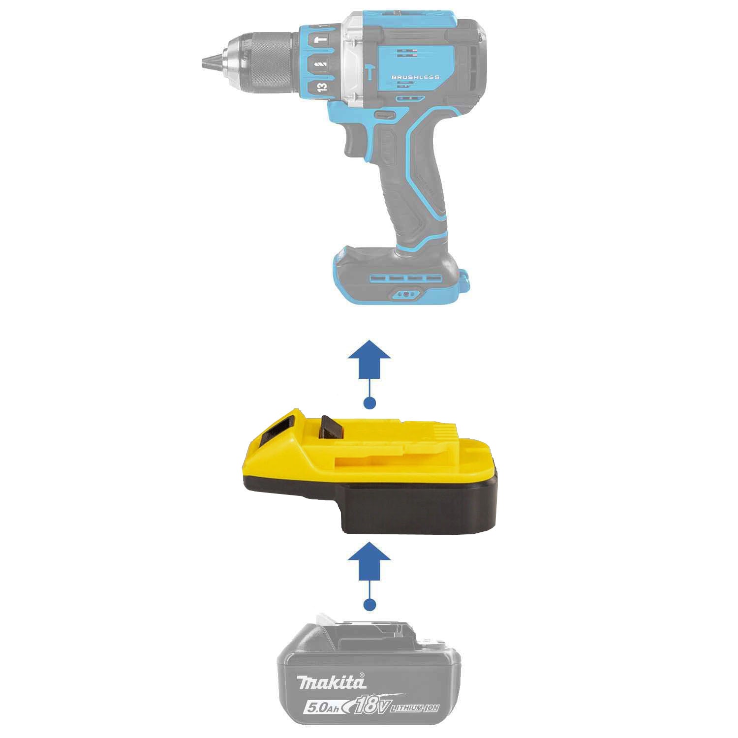 Adaptateur de batterie Makita 18V vers Hercules 20V