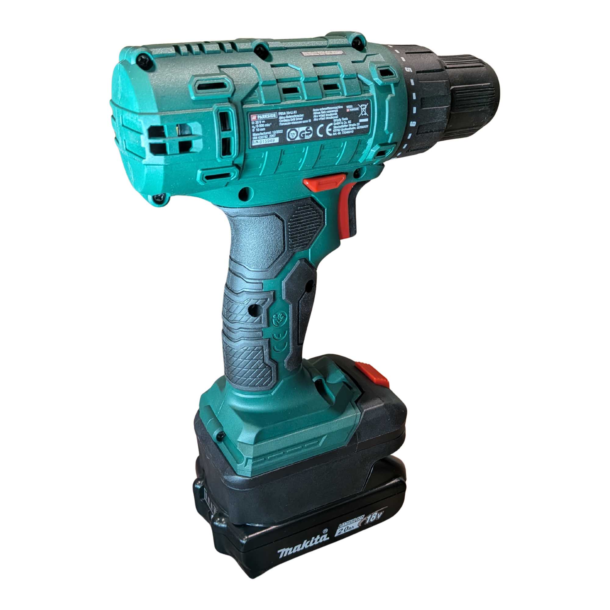 Makita 18V auf Parkside X20V Akkuadapter