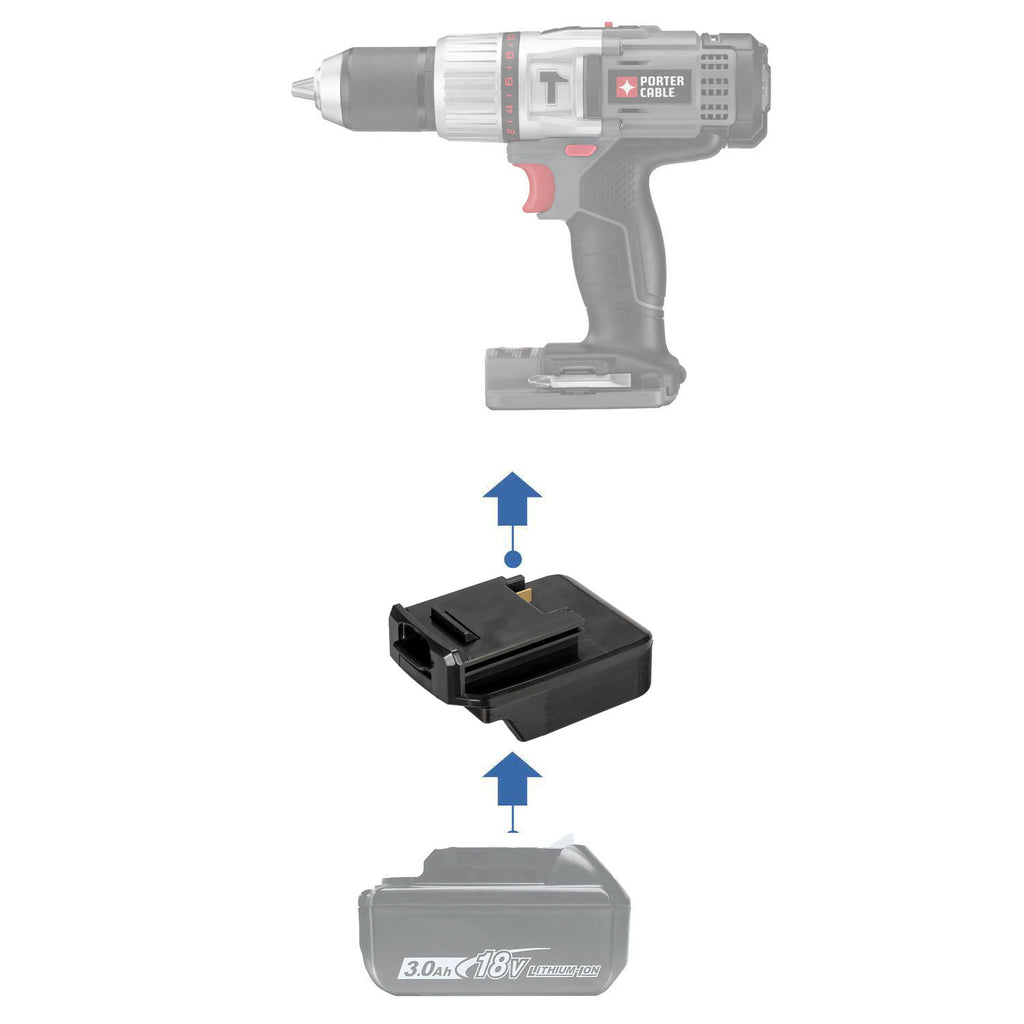 Makita 18V auf Porter Cable 18V Akkuadapter
