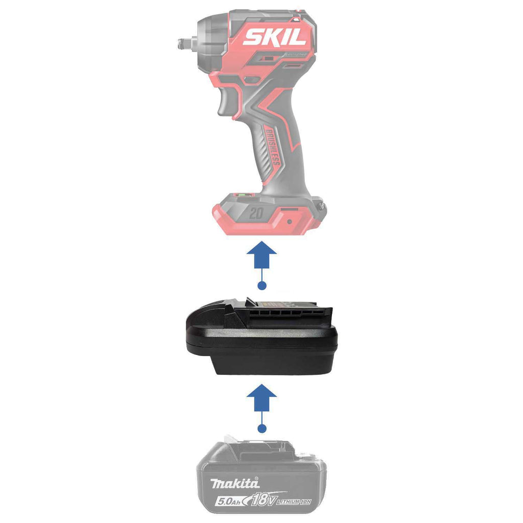 Makita 18V auf SKIL 20V Akkuadapter