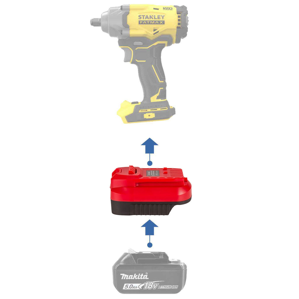Makita 18V auf Stanley V20 Akkuadapter