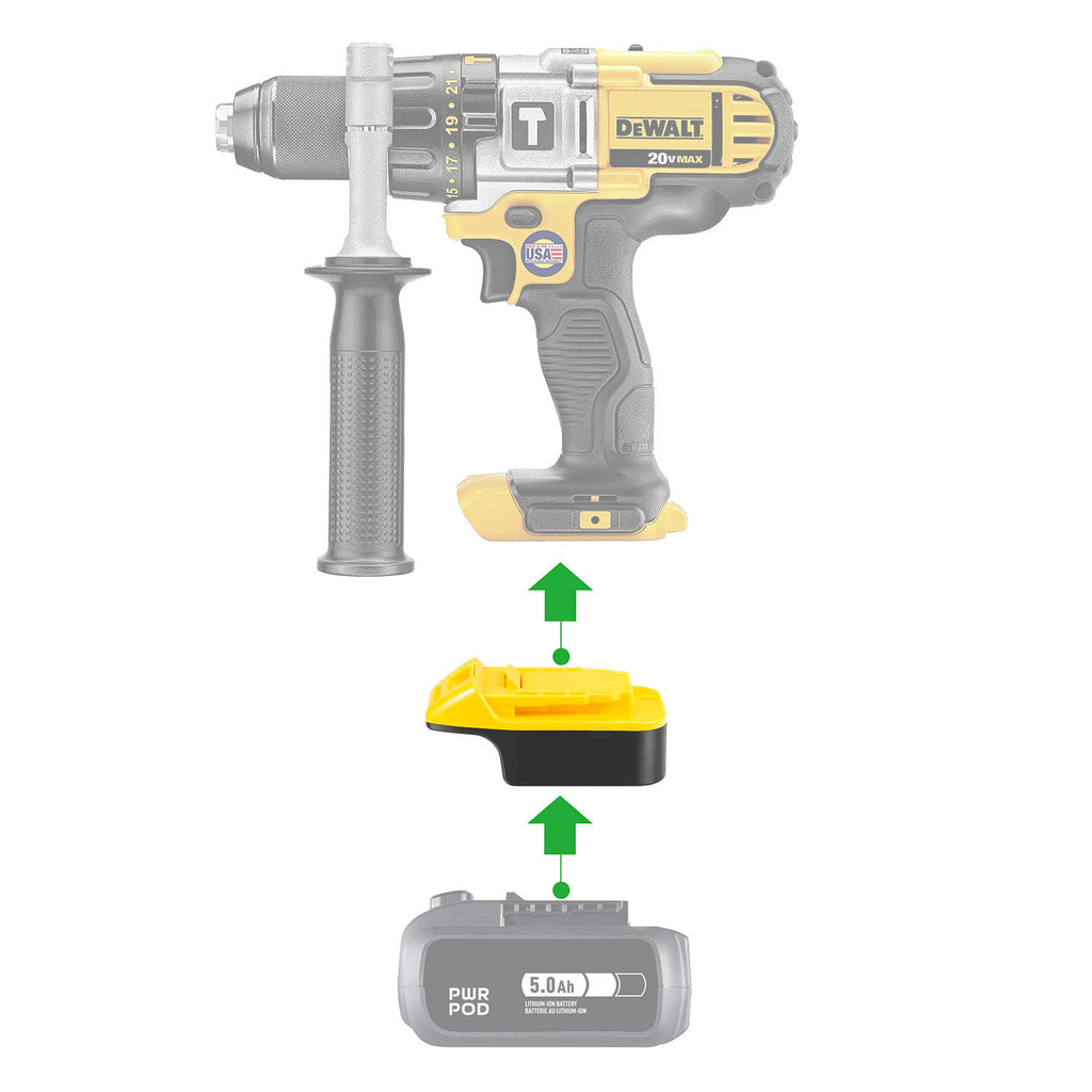 Mastercraft 20V (Bleu) vers DeWalt 20V Adaptateur de batterie