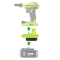 Adaptateur de batterie Mastercraft 20V (bleu) vers Ryobi 18V