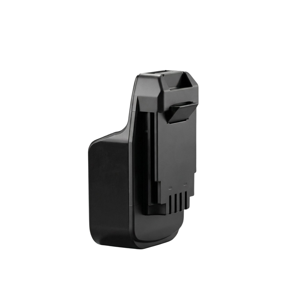 Masterforce 20V to Black and Decker 20V battery adapter - Black and Decker tool-side connection face-on