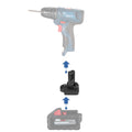 Milwaukee 18V auf Bosch 12V Akkuadapter